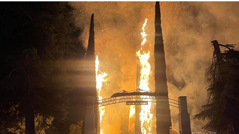 ABD makamlarına göre Fresno Ermeni Mezarlığı'ndaki yangın nefret suçu değil
